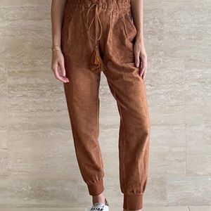 SOMETHING NAVY Meghan Paperbag Sweatpants